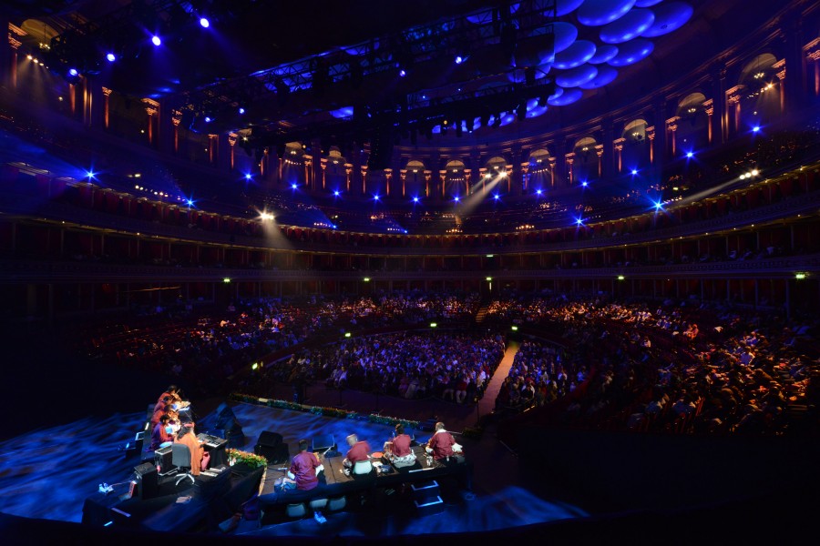 Royal Albert Hall — stage and audience, side view